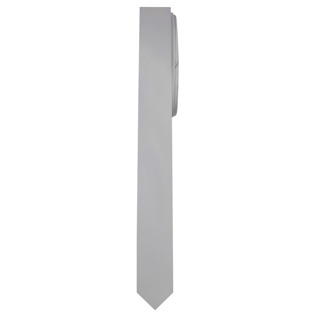 Solid Ultra Skinny Tie - Silver