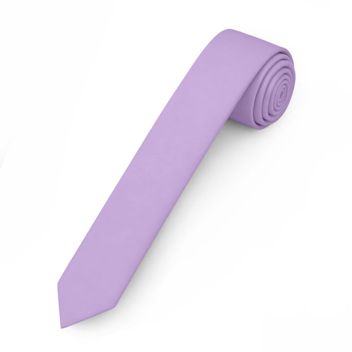 Solid Ultra Skinny Tie - Lavender