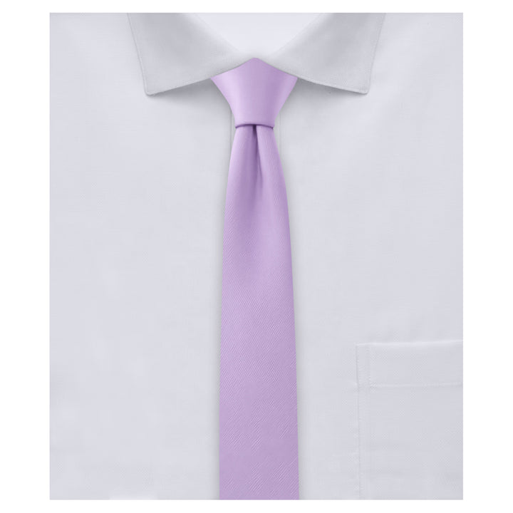 Solid Ultra Skinny Tie - Lavender