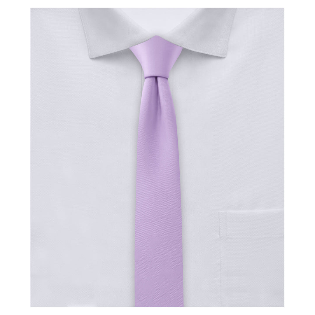 Wedding Solid Ultra Skinny Tie - Lavender