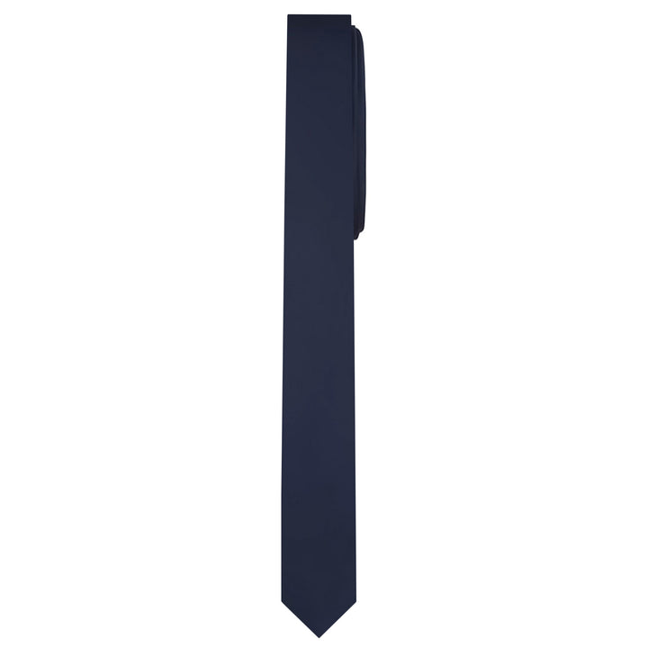 Solid Ultra Skinny Tie - Navy Blue