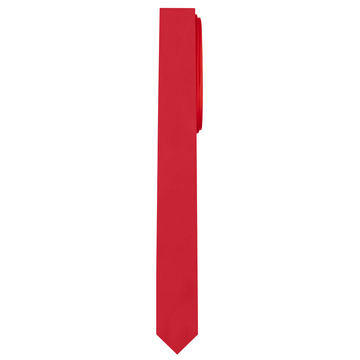 Solid Ultra Skinny Tie - Red