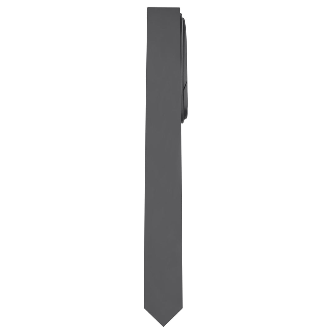 Solid Ultra Skinny Tie - Charcoal