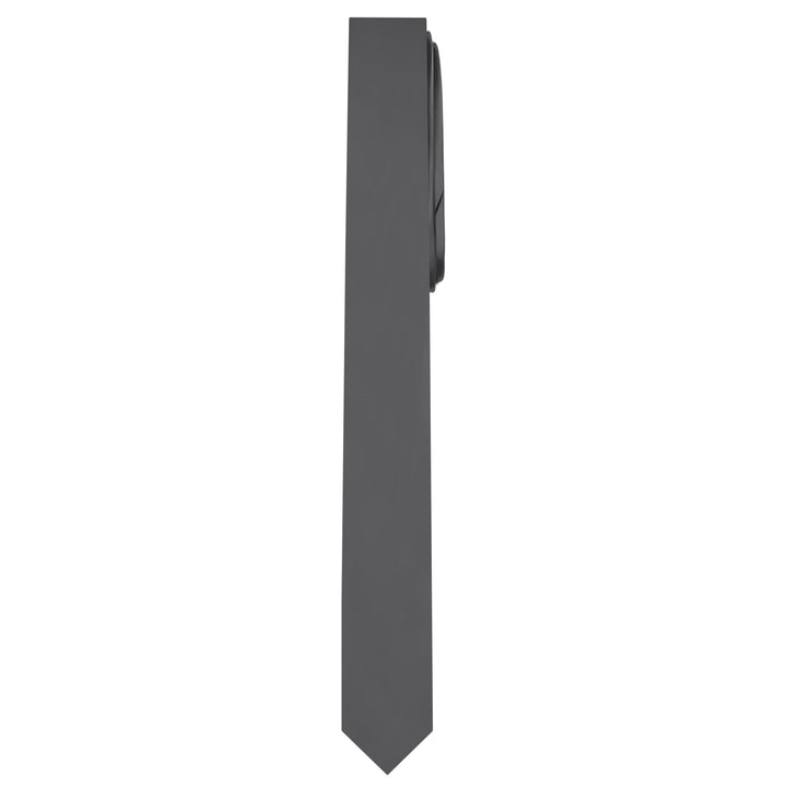 Solid Ultra Skinny Tie - Charcoal