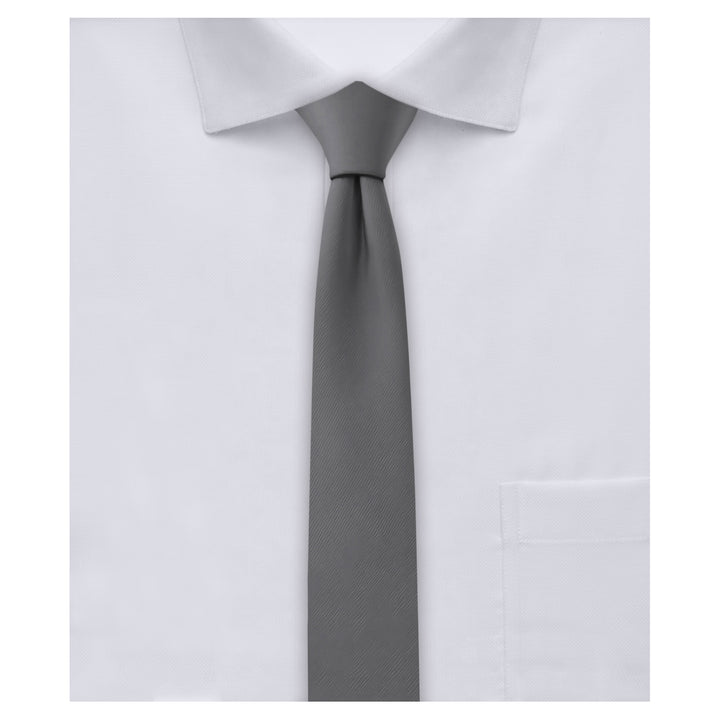 Solid Ultra Skinny Tie - Charcoal