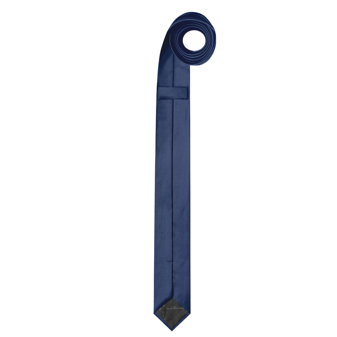 Solid Ultra Skinny Tie - Steel Blue