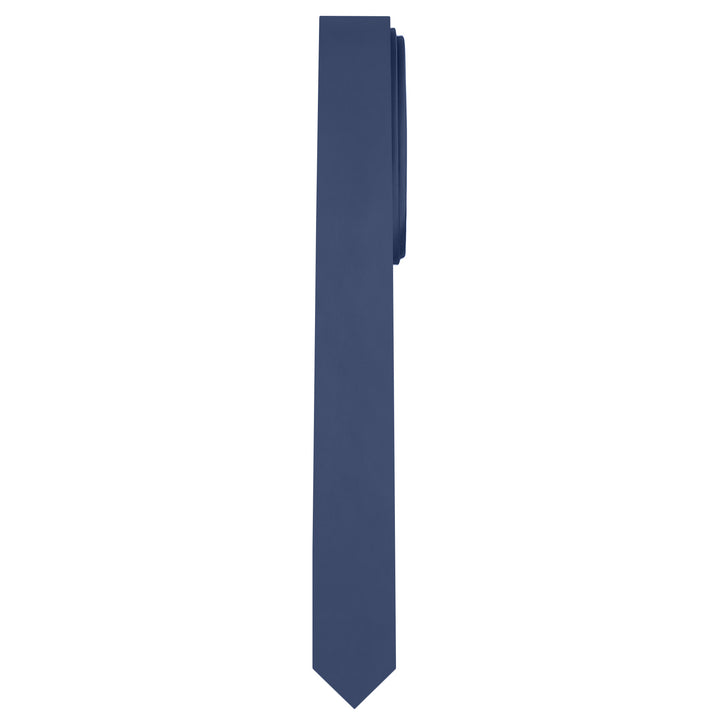 Solid Ultra Skinny Tie - Steel Blue