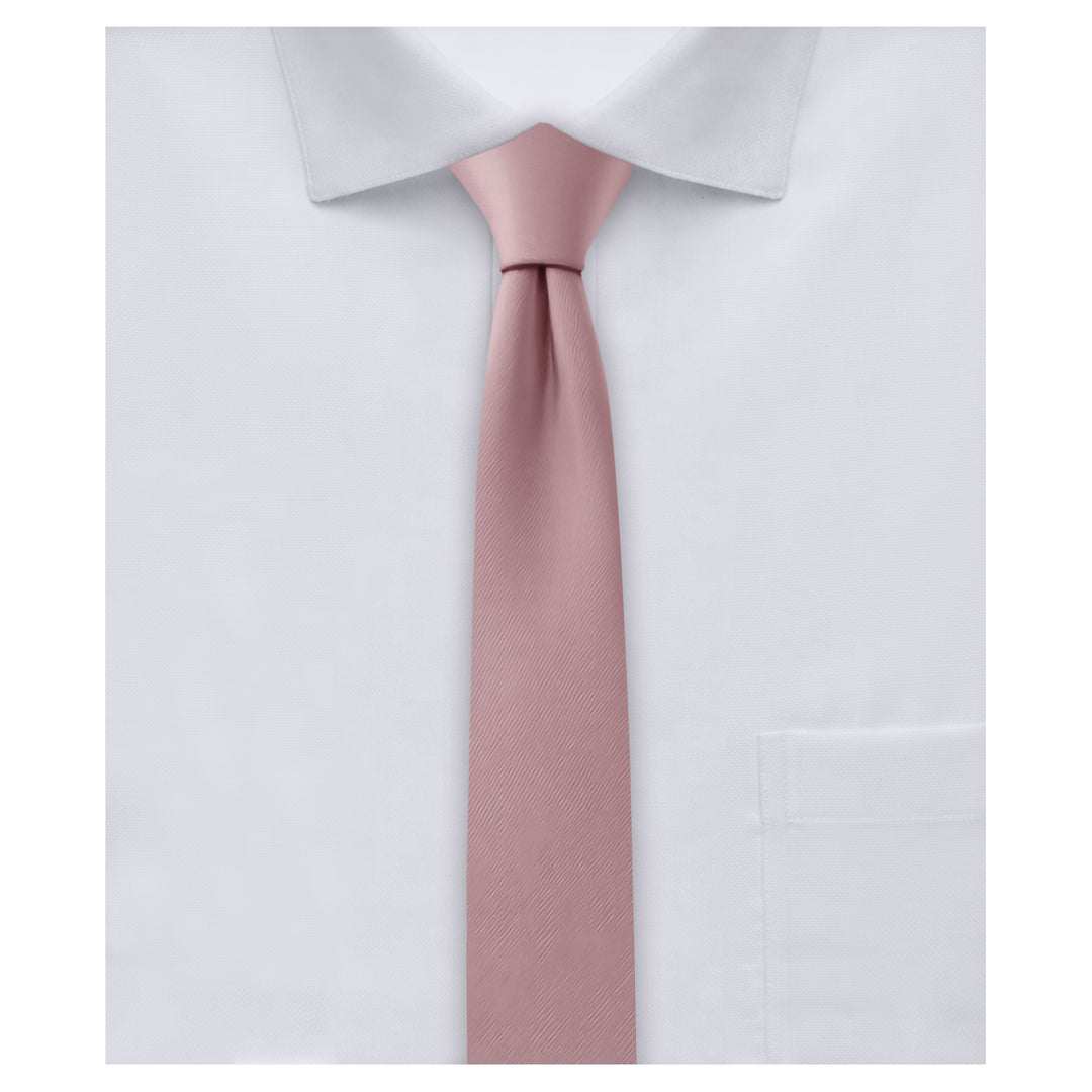 Wedding Solid Ultra Skinny Tie - Dusty Rose