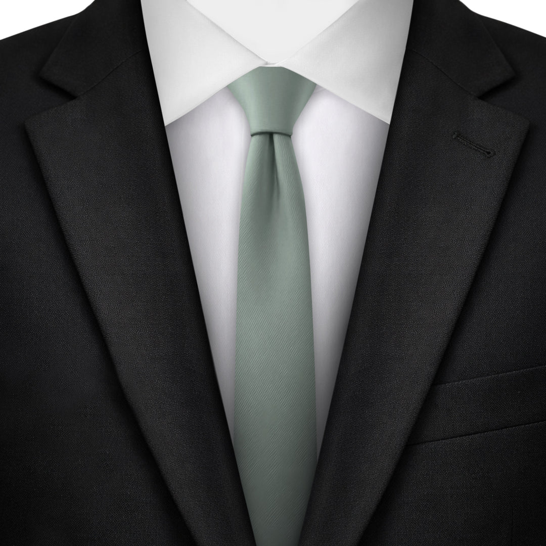 Solid Ultra Skinny Tie - Dusty Sage