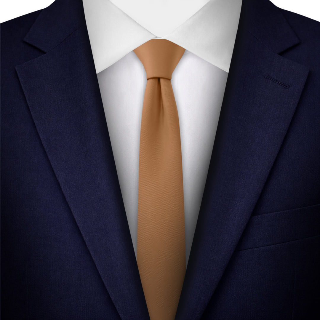 Solid Ultra Skinny Tie - Copper Sundial