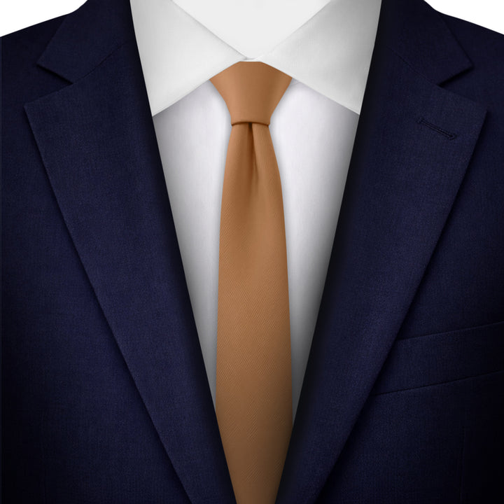 Solid Ultra Skinny Tie - Copper Sundial