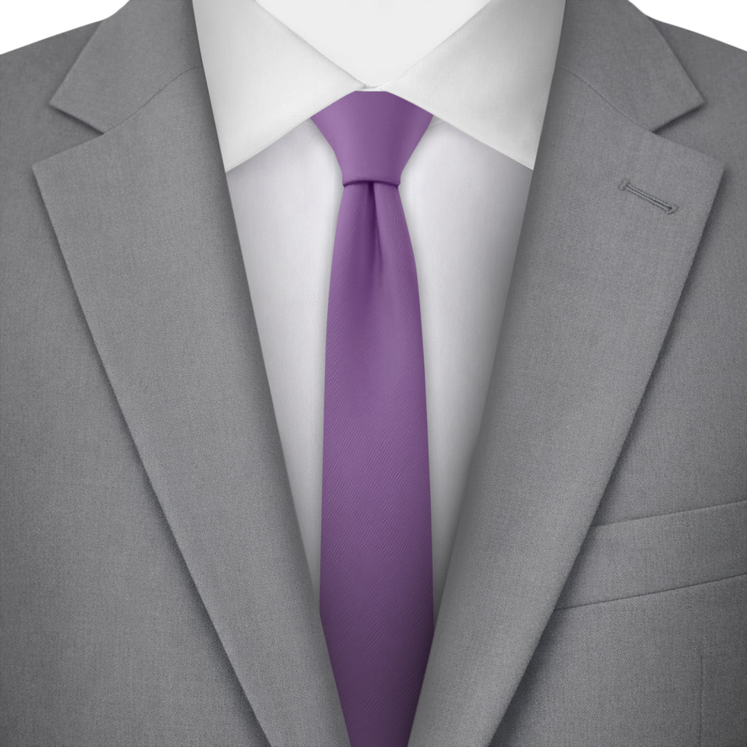 Solid Ultra Skinny Tie - Wisteria