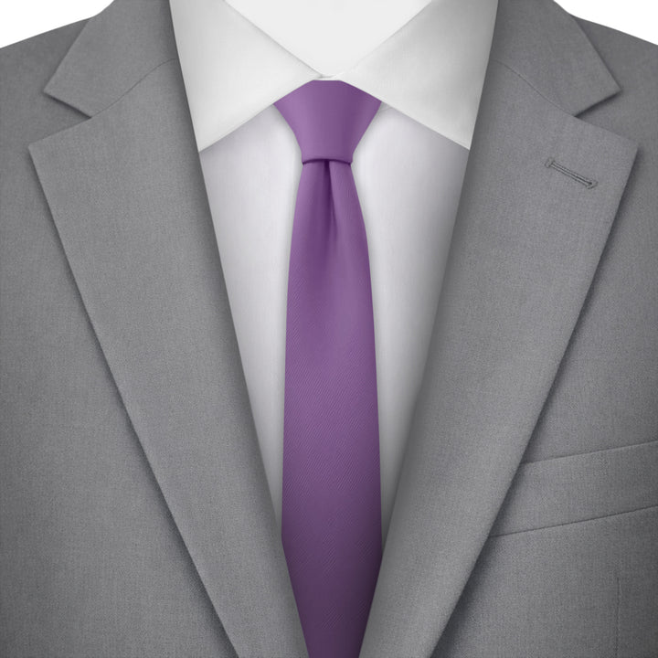 Solid Ultra Skinny Tie - Wisteria
