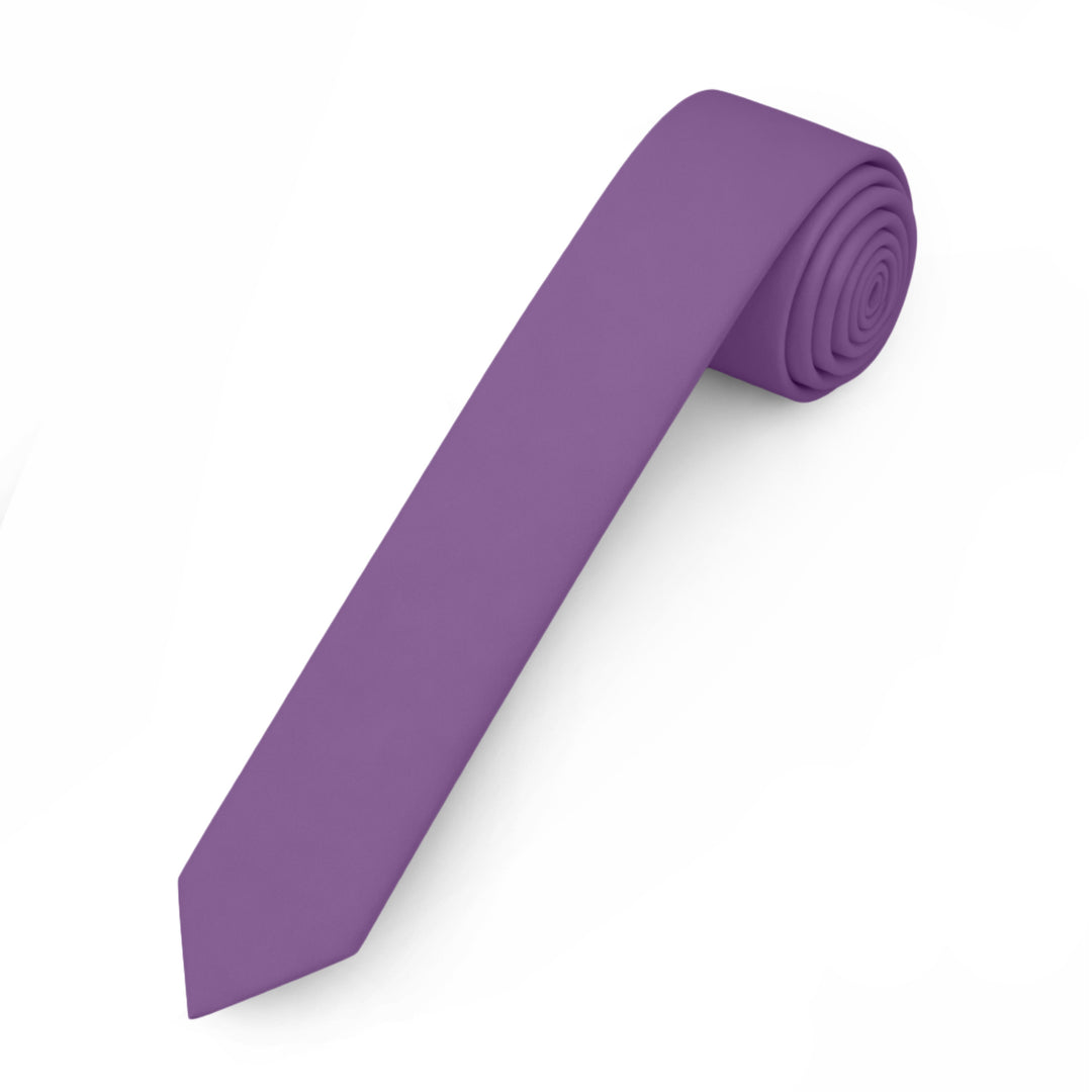 Solid Ultra Skinny Tie - Wisteria