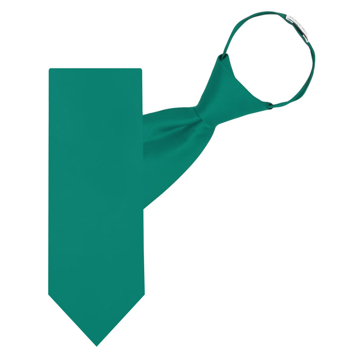 Solid Zipper Tie - Kelly Green