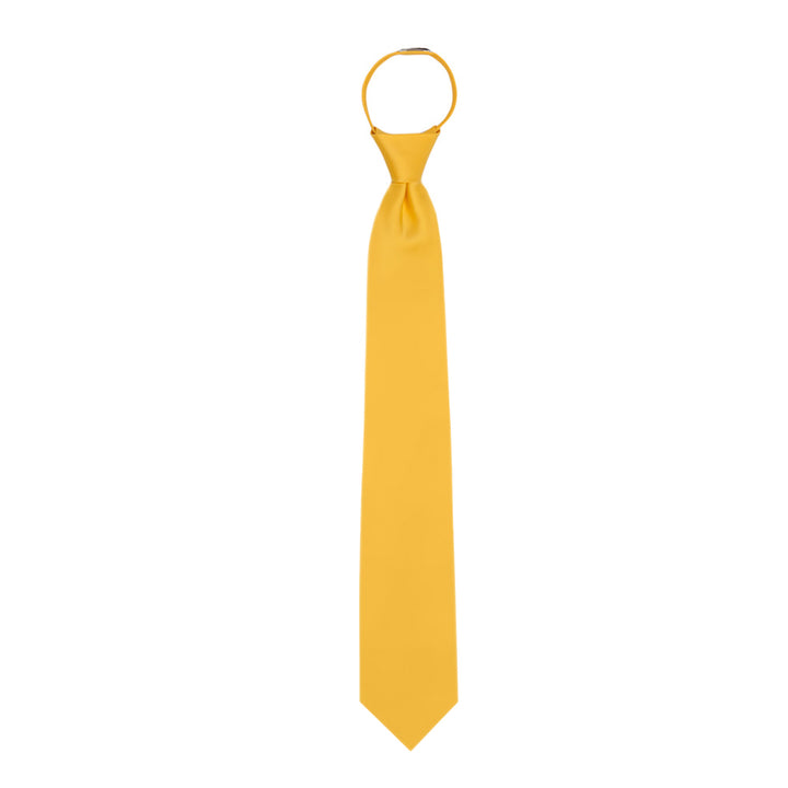 Solid Zipper Tie - Bright Gold
