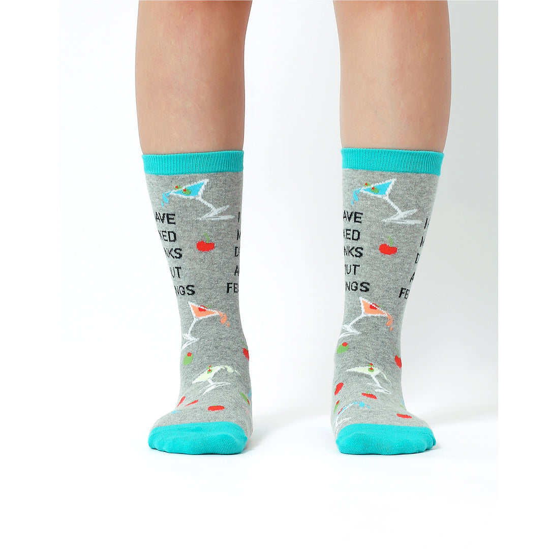 Mixed Drinks Funny Socks for Women