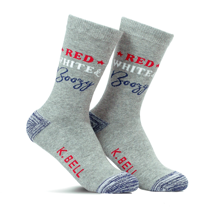 Red White and Boozy Funny Socks for Women
