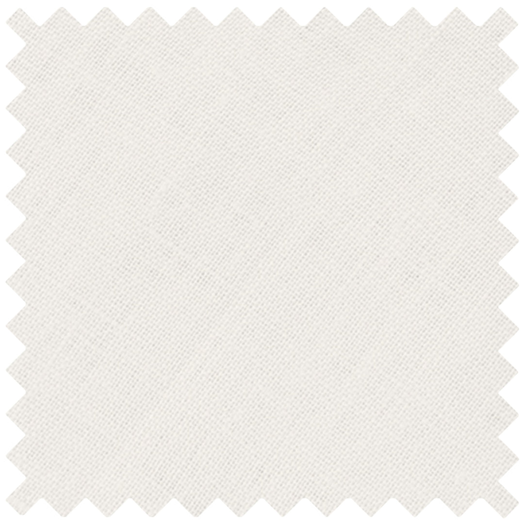 Linen Pocket Square - White