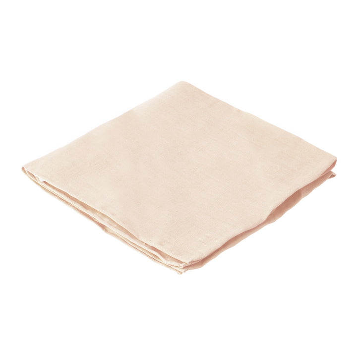 Solid Linen Pocket Square - Light Peach