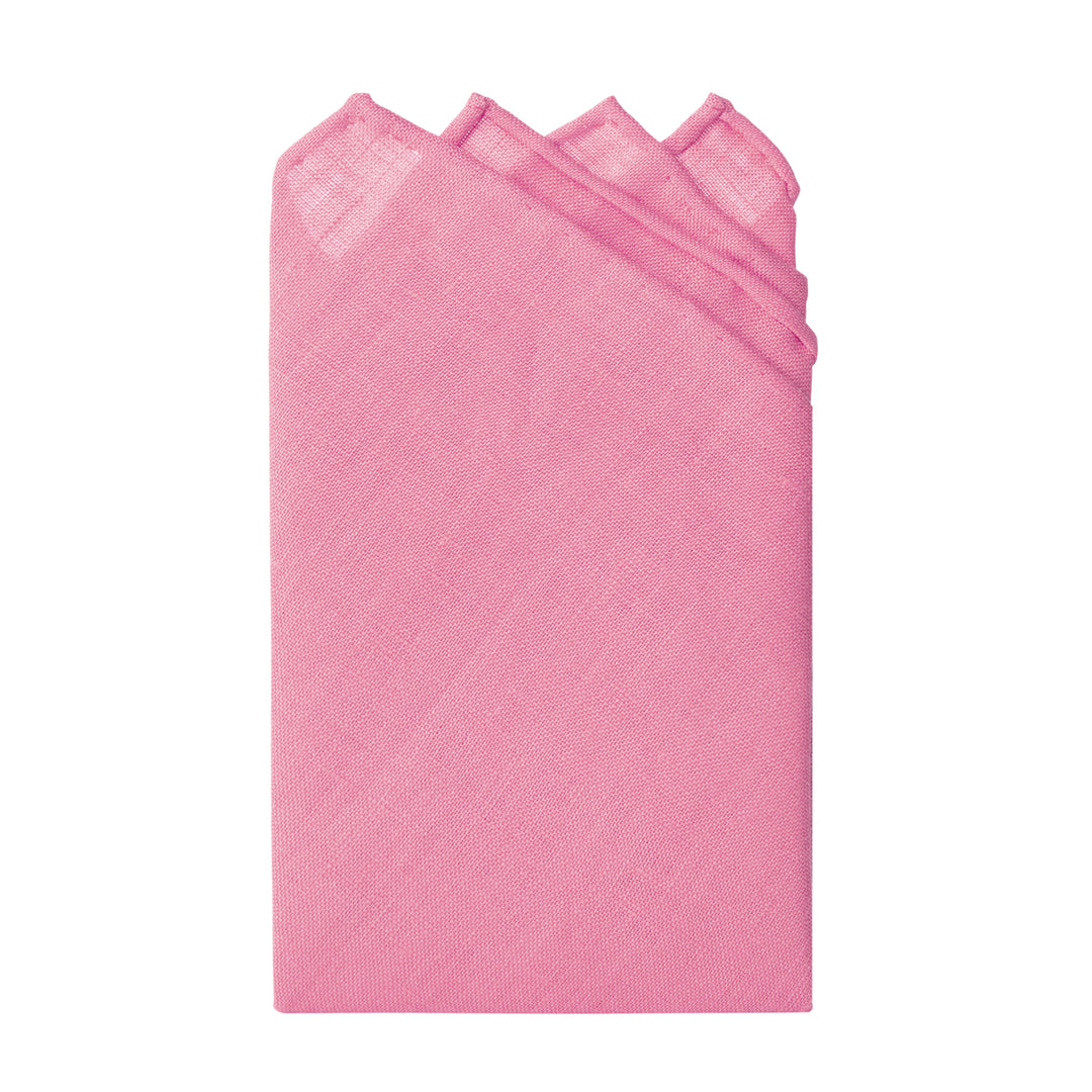 Wedding Solid Linen Pocket Square - Light Pink