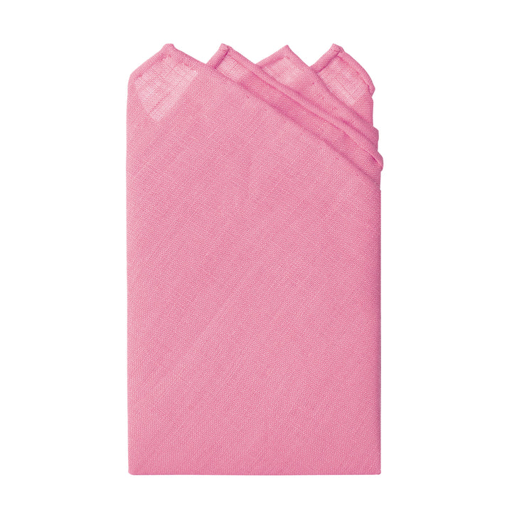 Wedding Solid Linen Pocket Square - Light Pink