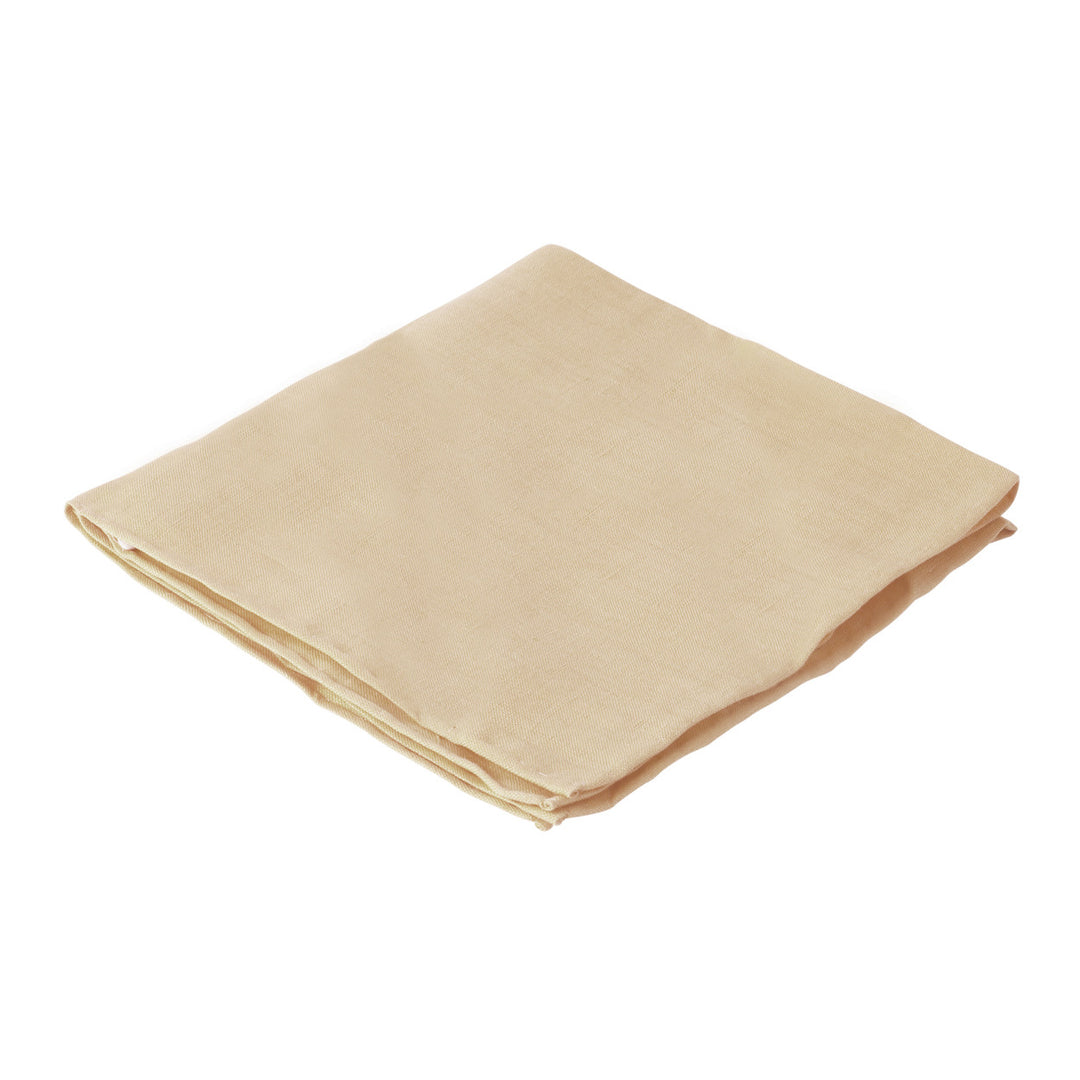 Solid Linen Pocket Square - Tan