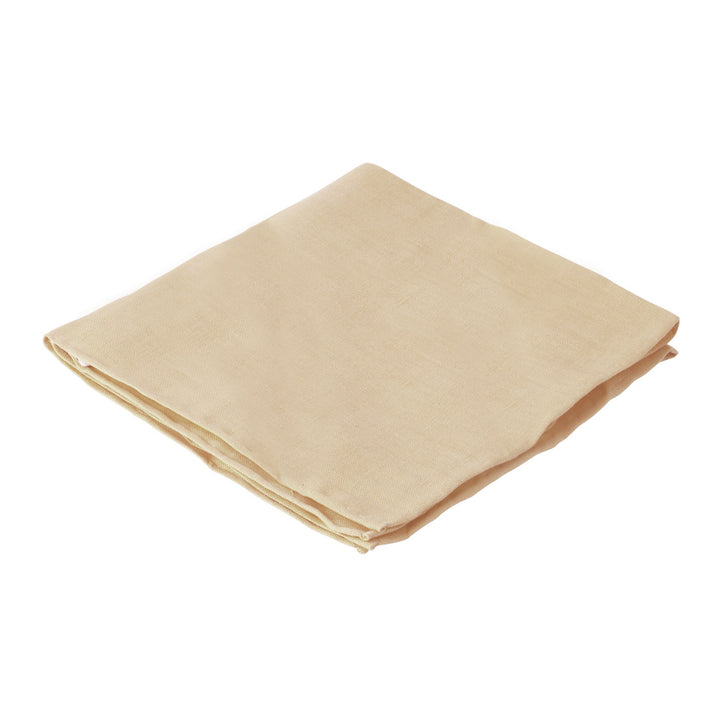 Solid Linen Pocket Square - Tan
