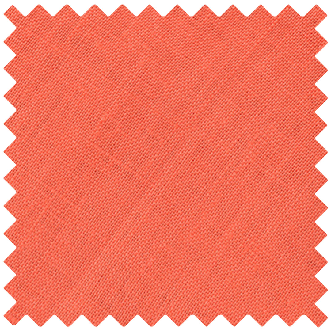 Linen Pocket Square - Coral