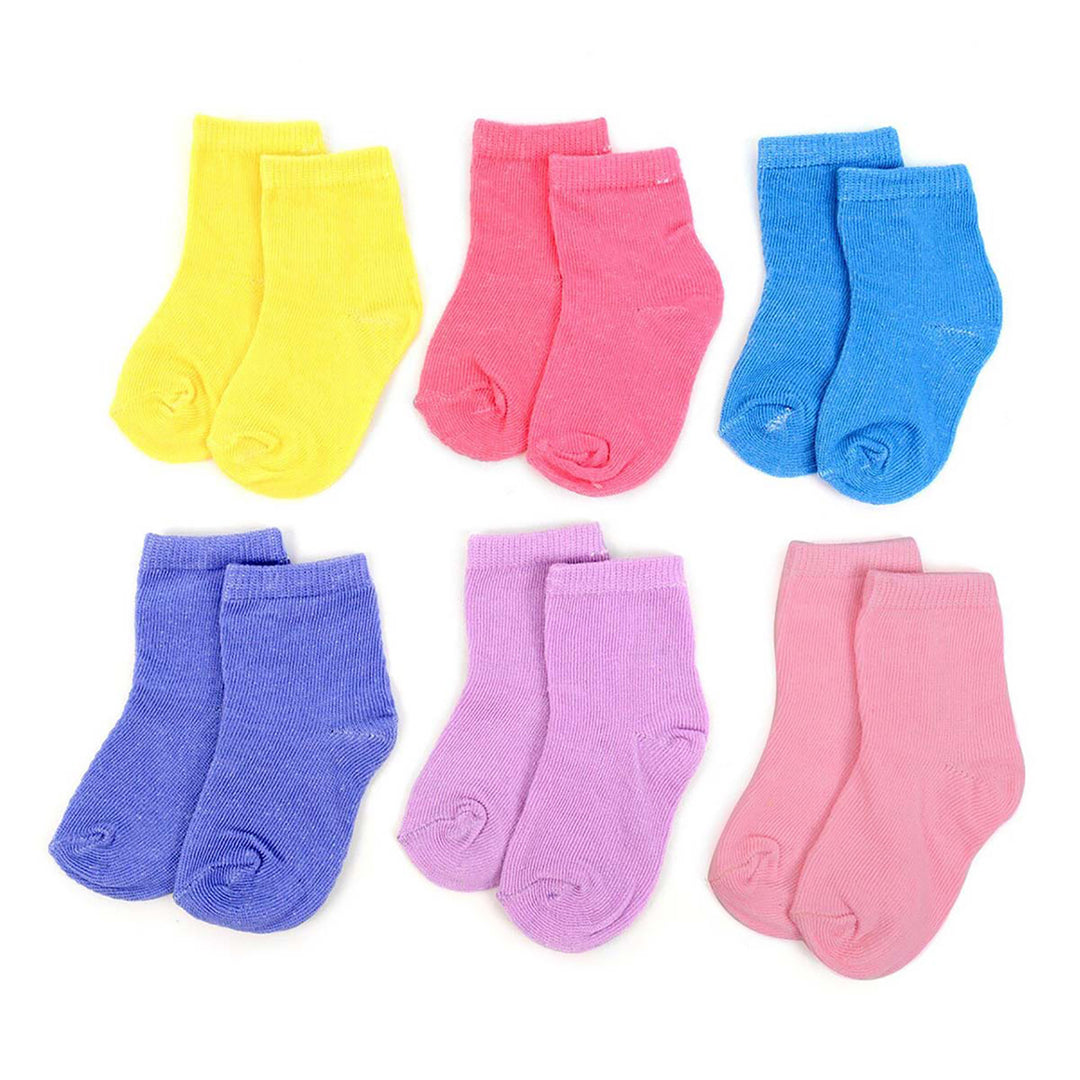 Infants' Solid Socks 6 Pair Pack