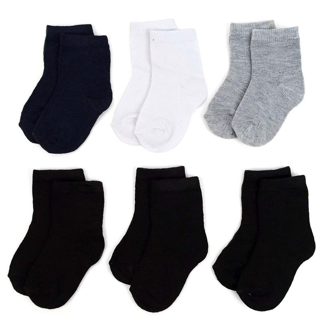 Infants' Solid Color Socks 6 Pair Pack