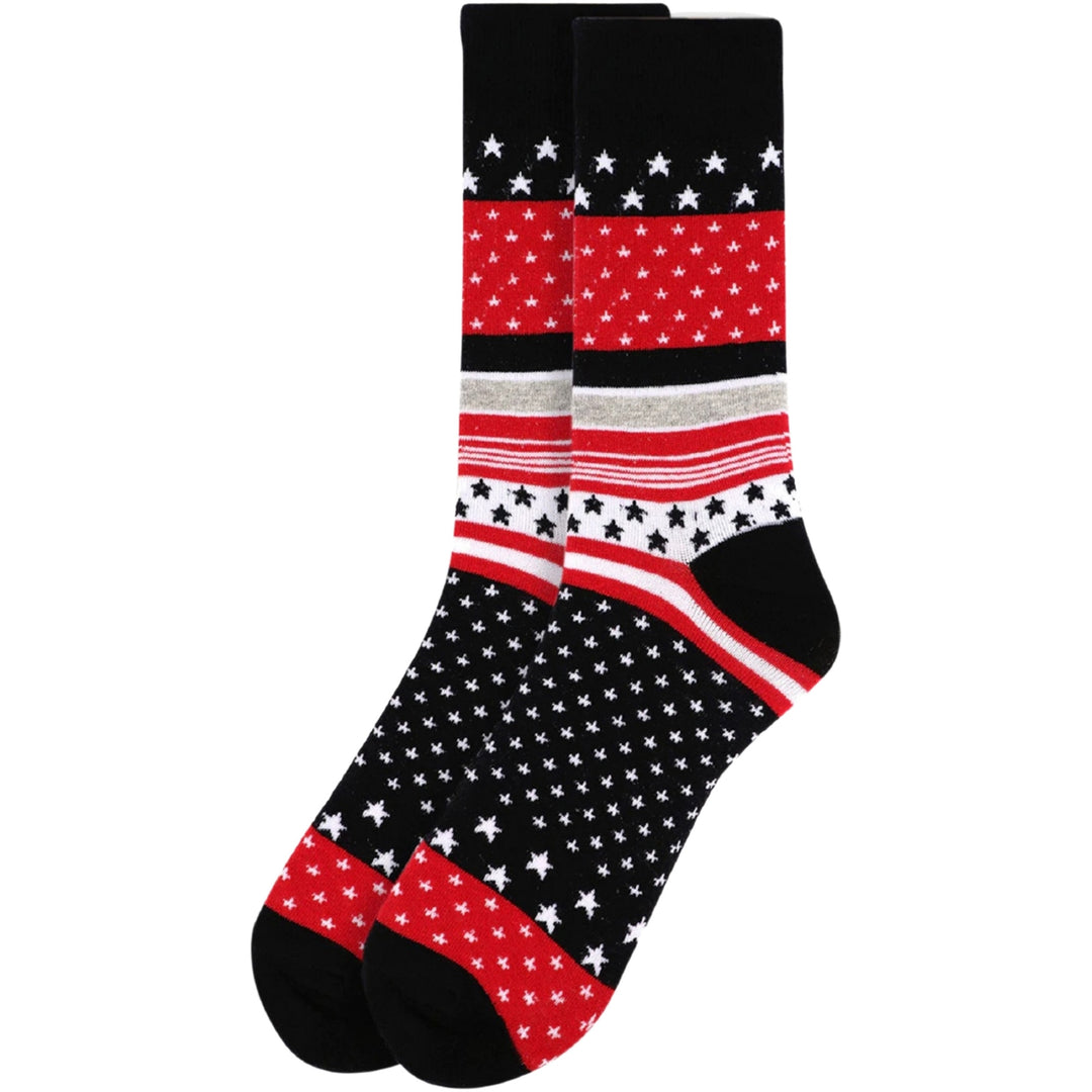 USA Patriotic Crew Novelty Socks