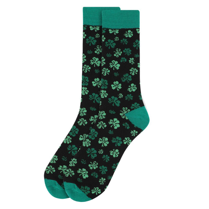 Shamrock Clovers St. Patrick's Day Crew Novelty Socks