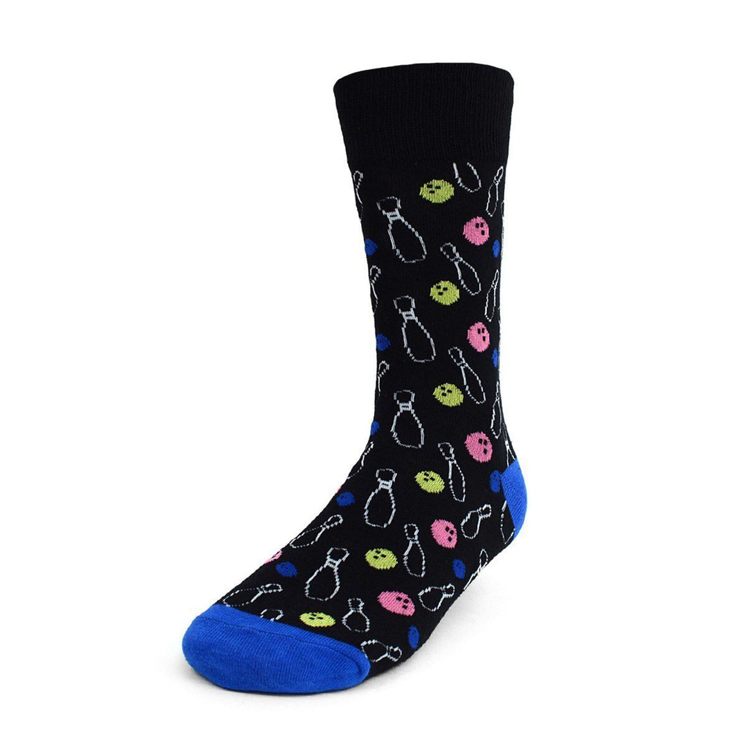 Bowling Game Crew Novelty Socks