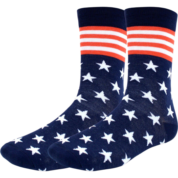 Stars & Stripes Crew Novelty Socks