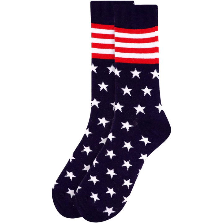 Stars & Stripes Crew Novelty Socks