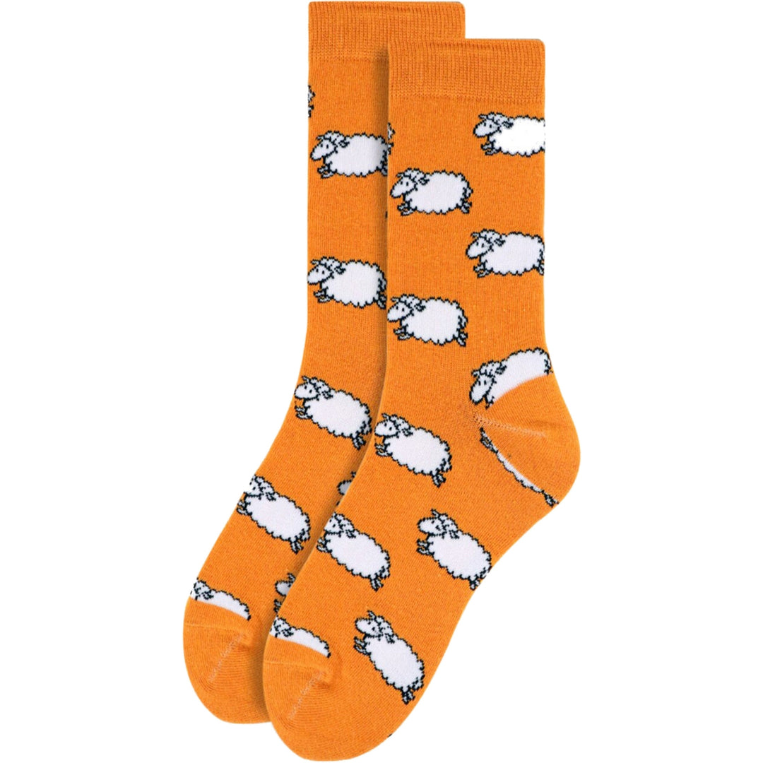 Black Sheep of the Family Crew Novelty Socks - Orange