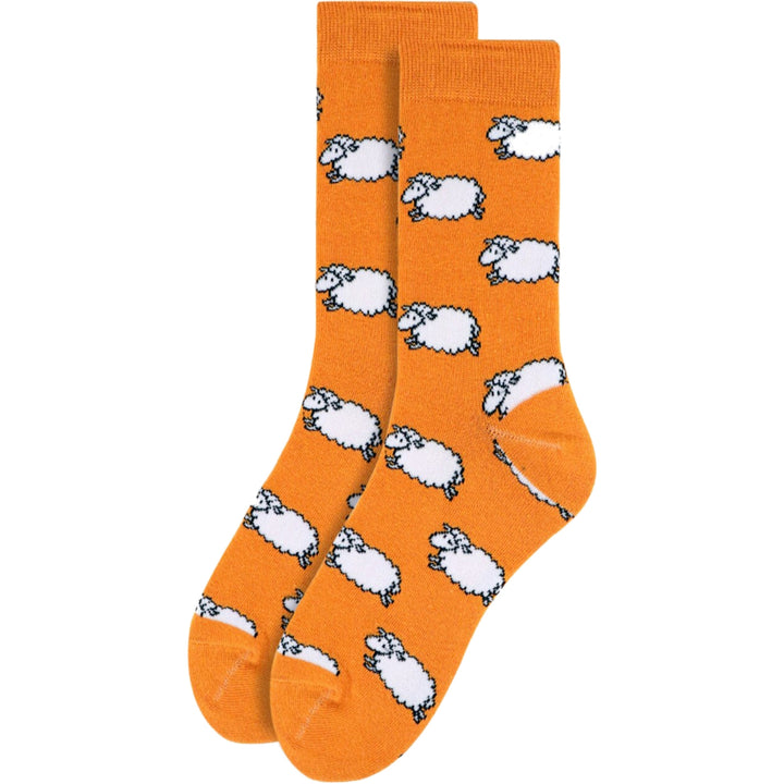 Black Sheep of the Family Crew Novelty Socks - Orange