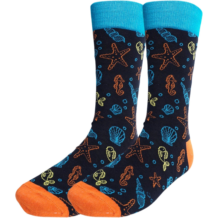Under the Sea Creatures Crew Novelty Socks