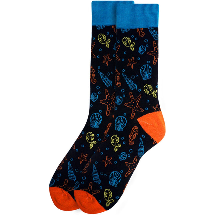 Under the Sea Creatures Crew Novelty Socks