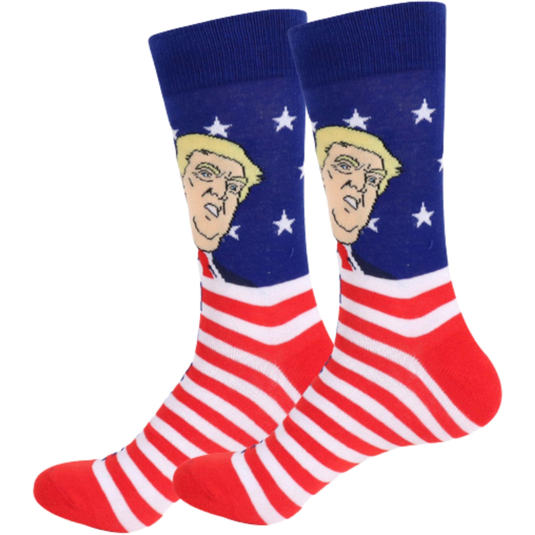 Donald Trump This is Super Huuuge Socks - Red/White/Blue