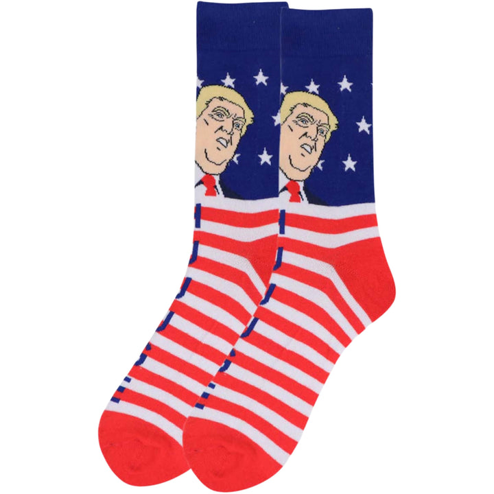 Donald Trump This is Super Huuuge Socks - Red/White/Blue
