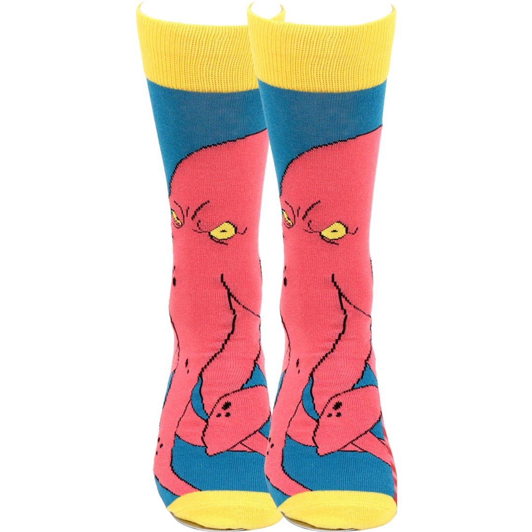 Kraken Crew Novelty Socks - Turquoise