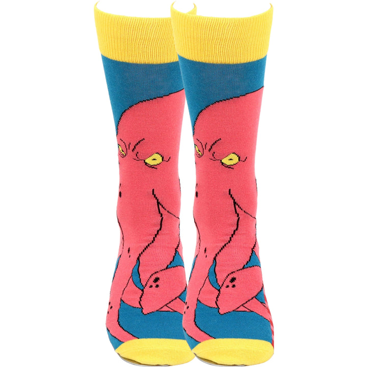 Kraken Crew Novelty Socks - Turquoise