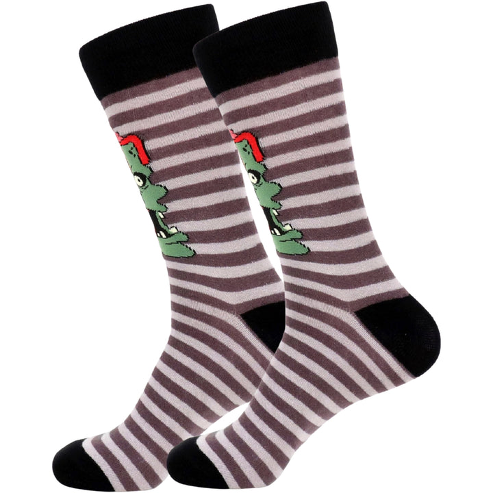 Zombie Crew Novelty Socks - Gray