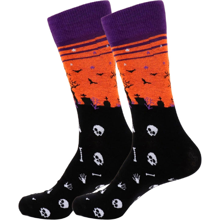 Graveyard Crew Novelty Socks - Black