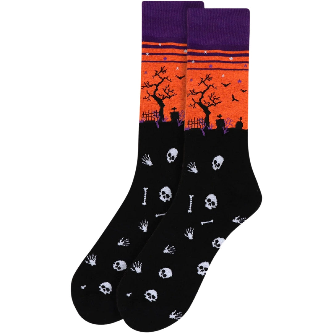 Graveyard Crew Novelty Socks - Black