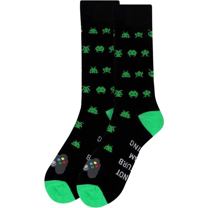 Gaming the Day Away Novelty Socks - Black