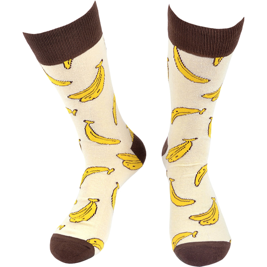 Bananas Crew Novelty Socks - Yellow