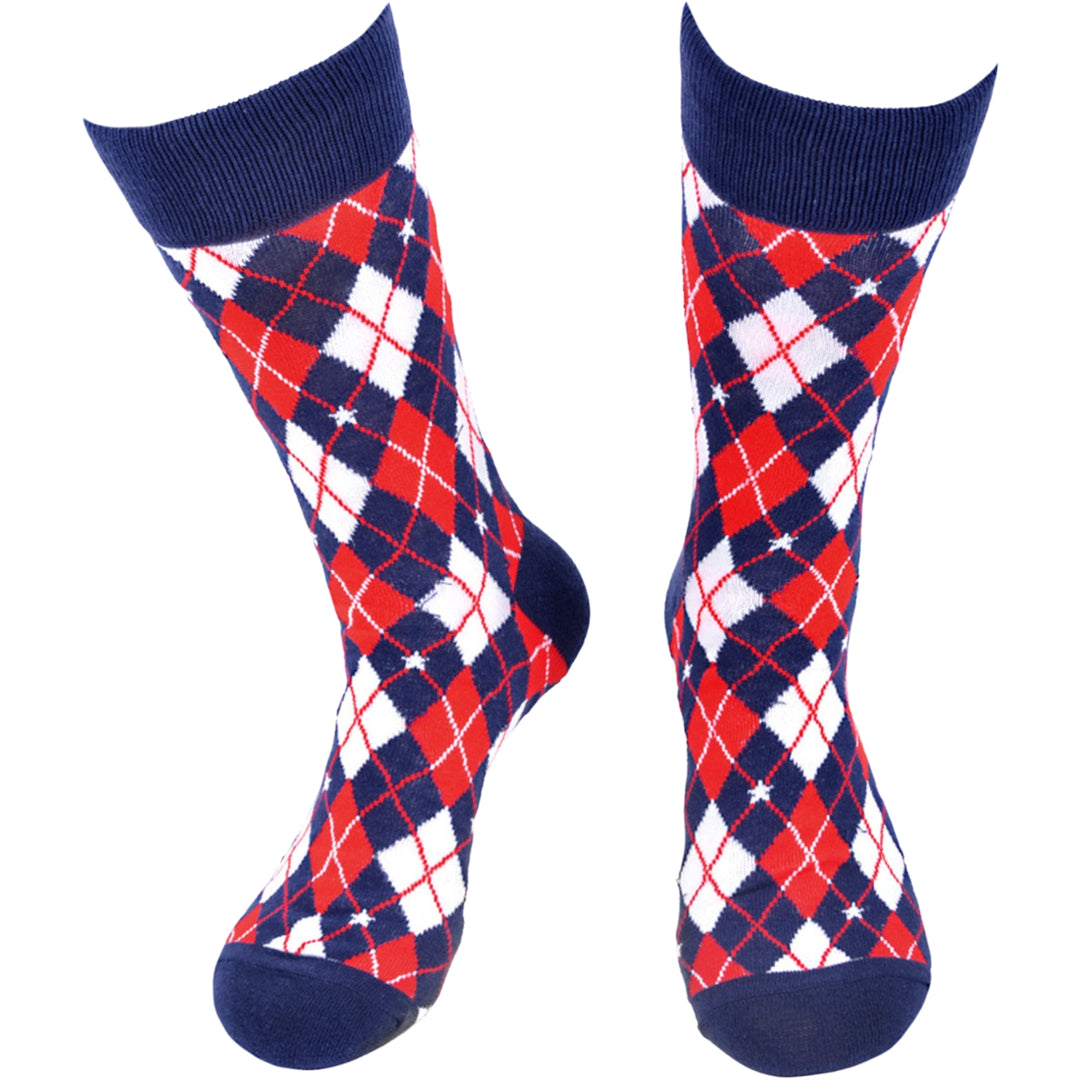 American Flag Crew Argyle Socks